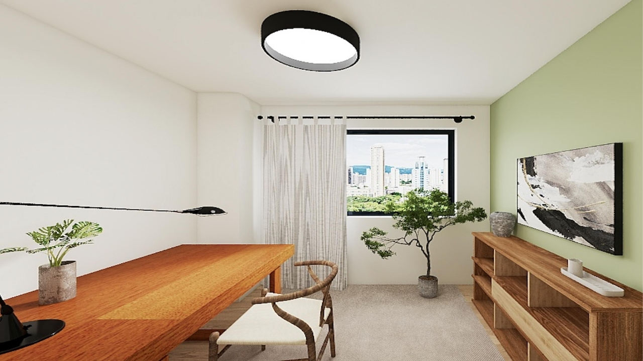 Study room with calm atmosphere